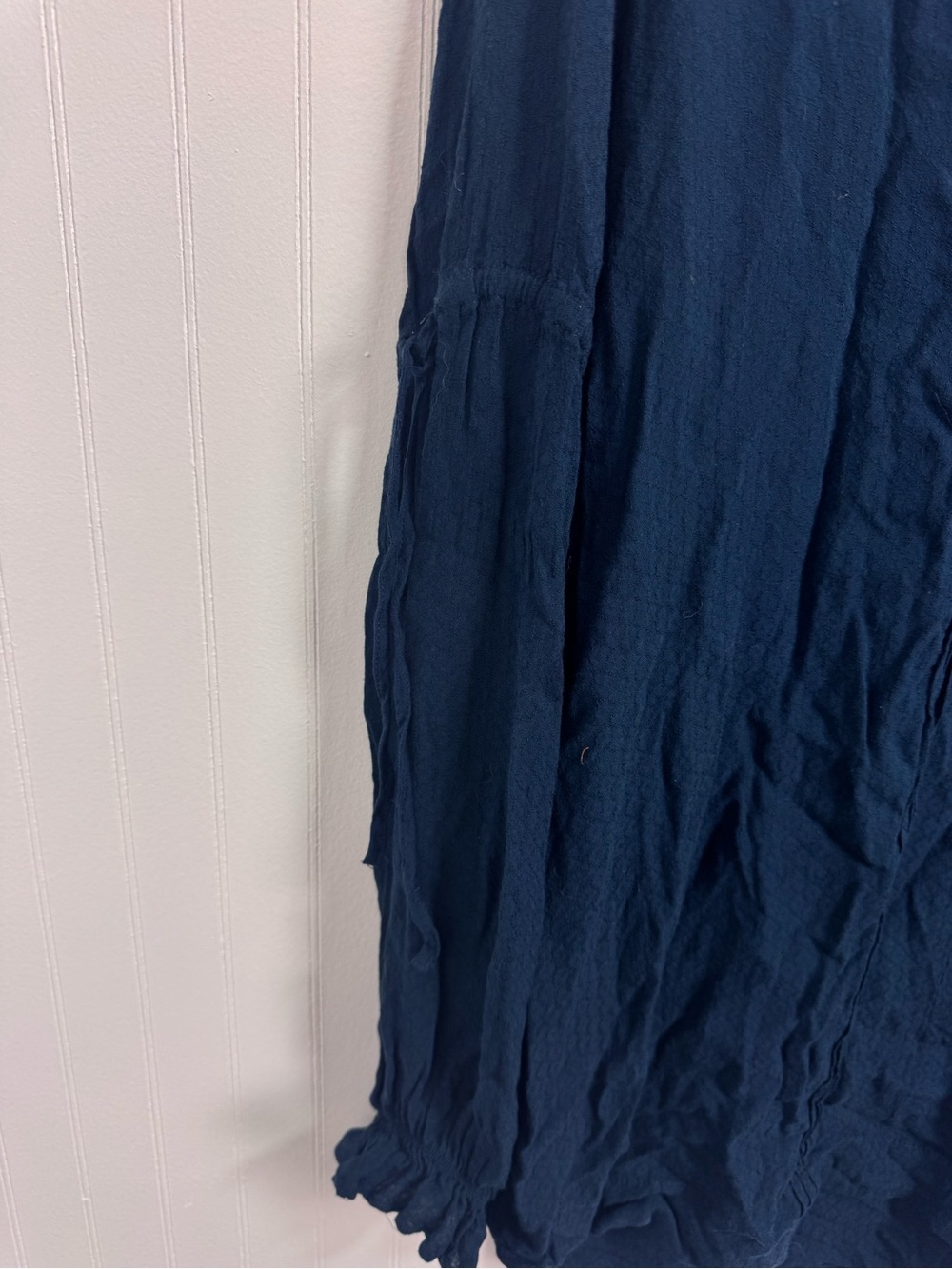 Dark Blue Free People Flowy Blouse - Picture 6 of 7